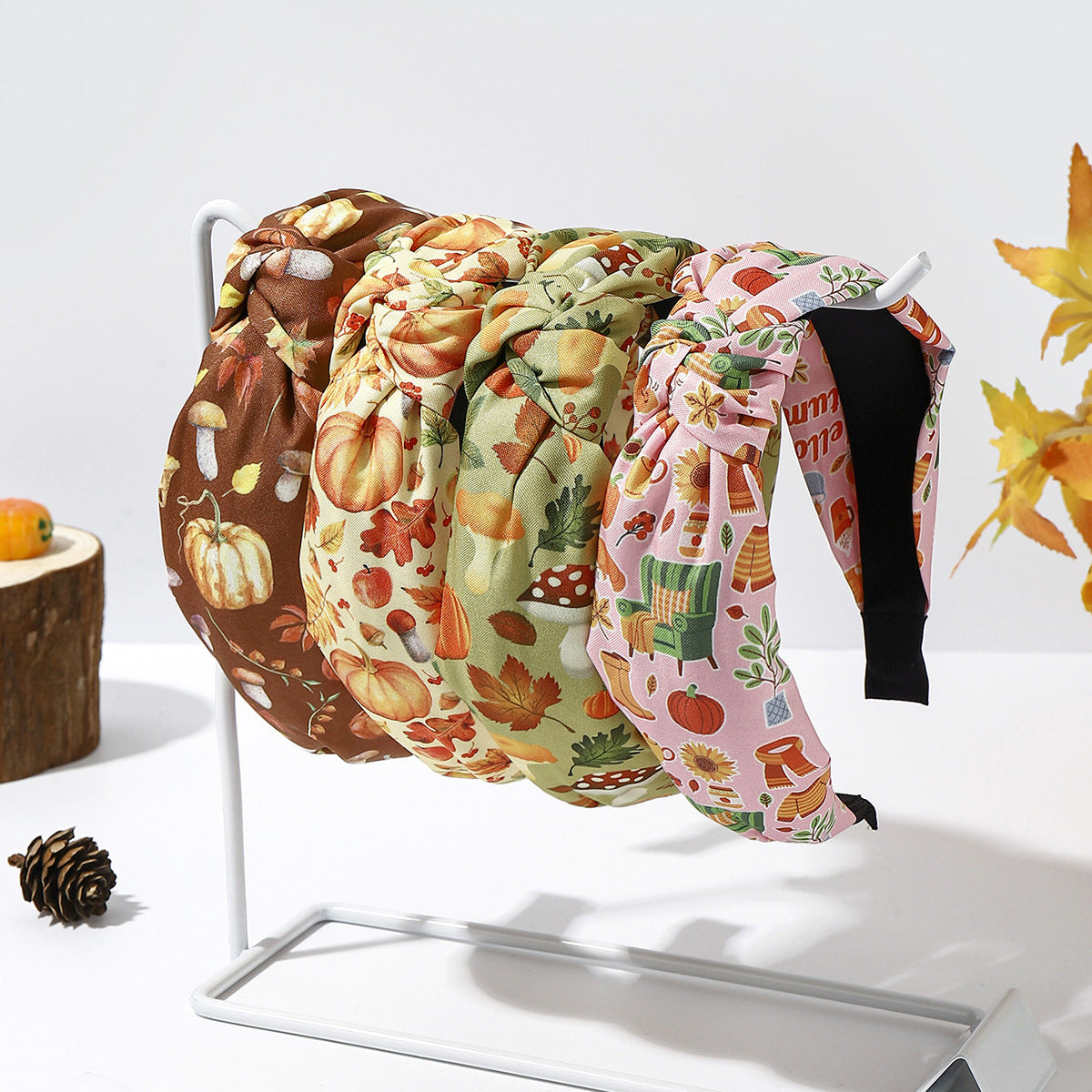 Wholesale Thanksgiving Printed Headband Holiday Hair Accessories